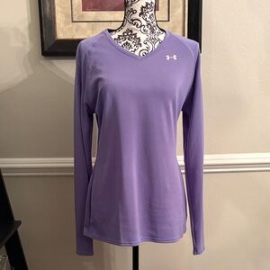 NWOT Under Armour Women's Lavender Long Sleeve Tee